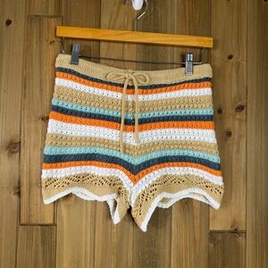 Jolie and Joy Knit Crochet Shorts